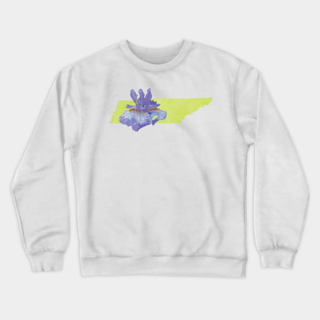 Tennessee Iris Crewneck Sweatshirt by Lavenderbuttons